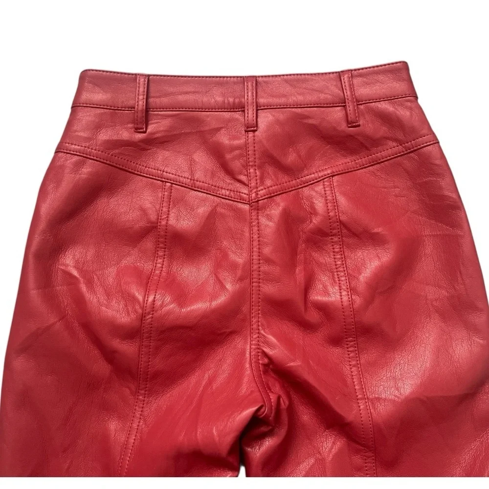 Wilfred Aritzia Rebel vegan faux leather high waisted straight leg pants - Picture 10 of 10
